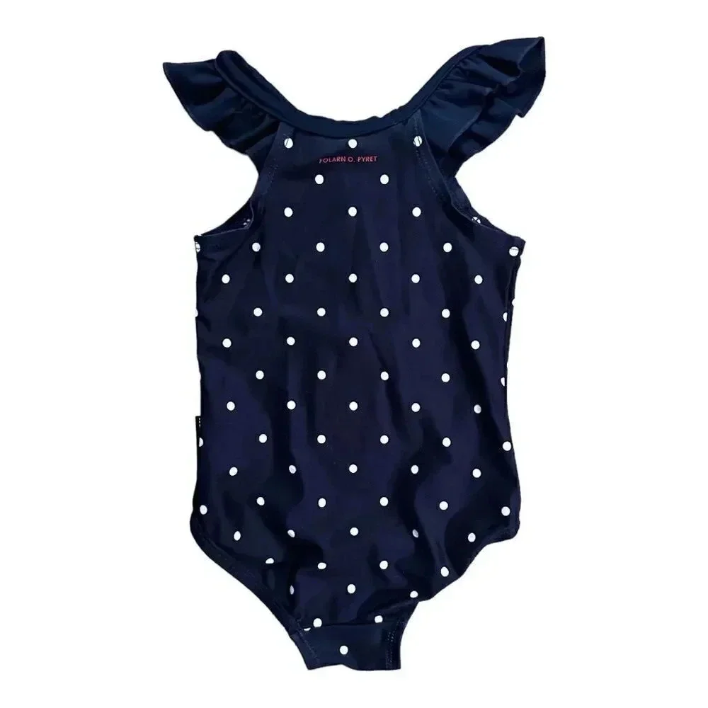 Polarn O. Pyret | Navy Polka Dot One Piece (6-12 mos)